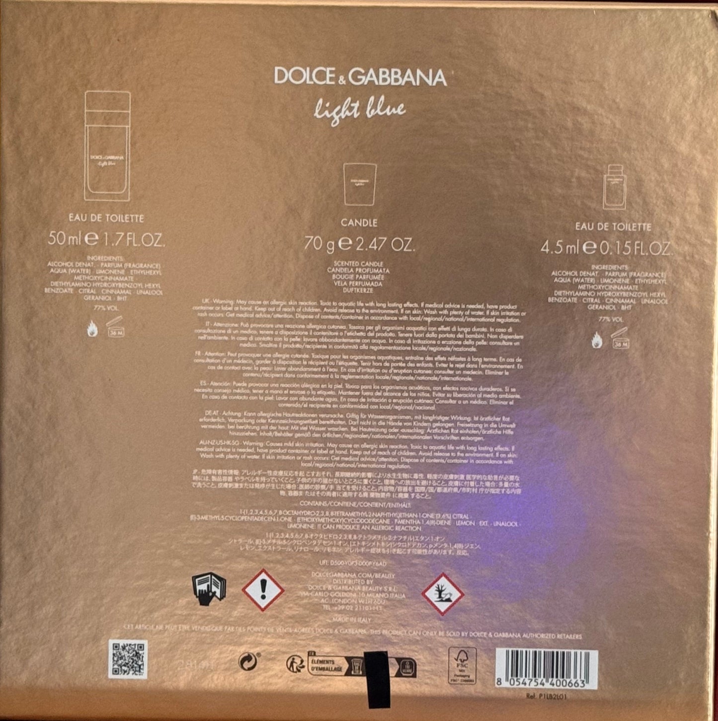 Dolce & Gabbana Light Blue Set