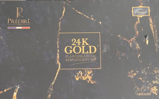 Predire Set splendente in oro 24k