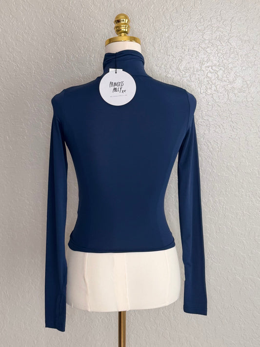 Princess Polly Eco Navy Elysium Turtleneck