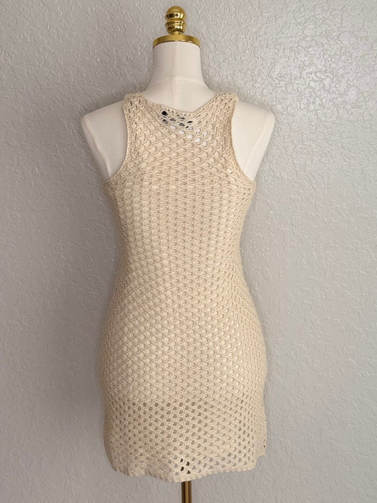 Mink Pink Balmy Crotchet Knit Mini Dress