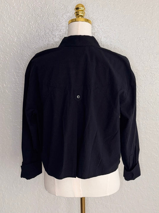 Madewell The Signature Poplin Crop Shirt