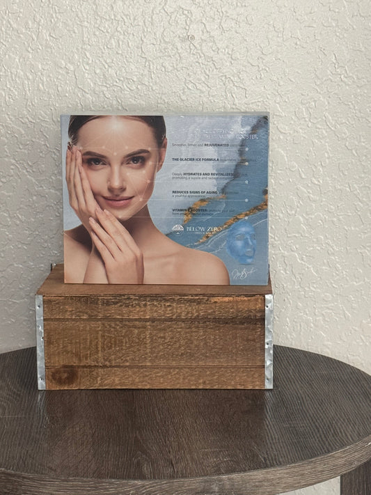 Below Zero Glacier Ice Age Defying Face Pad Mask with Vitamin E Booster