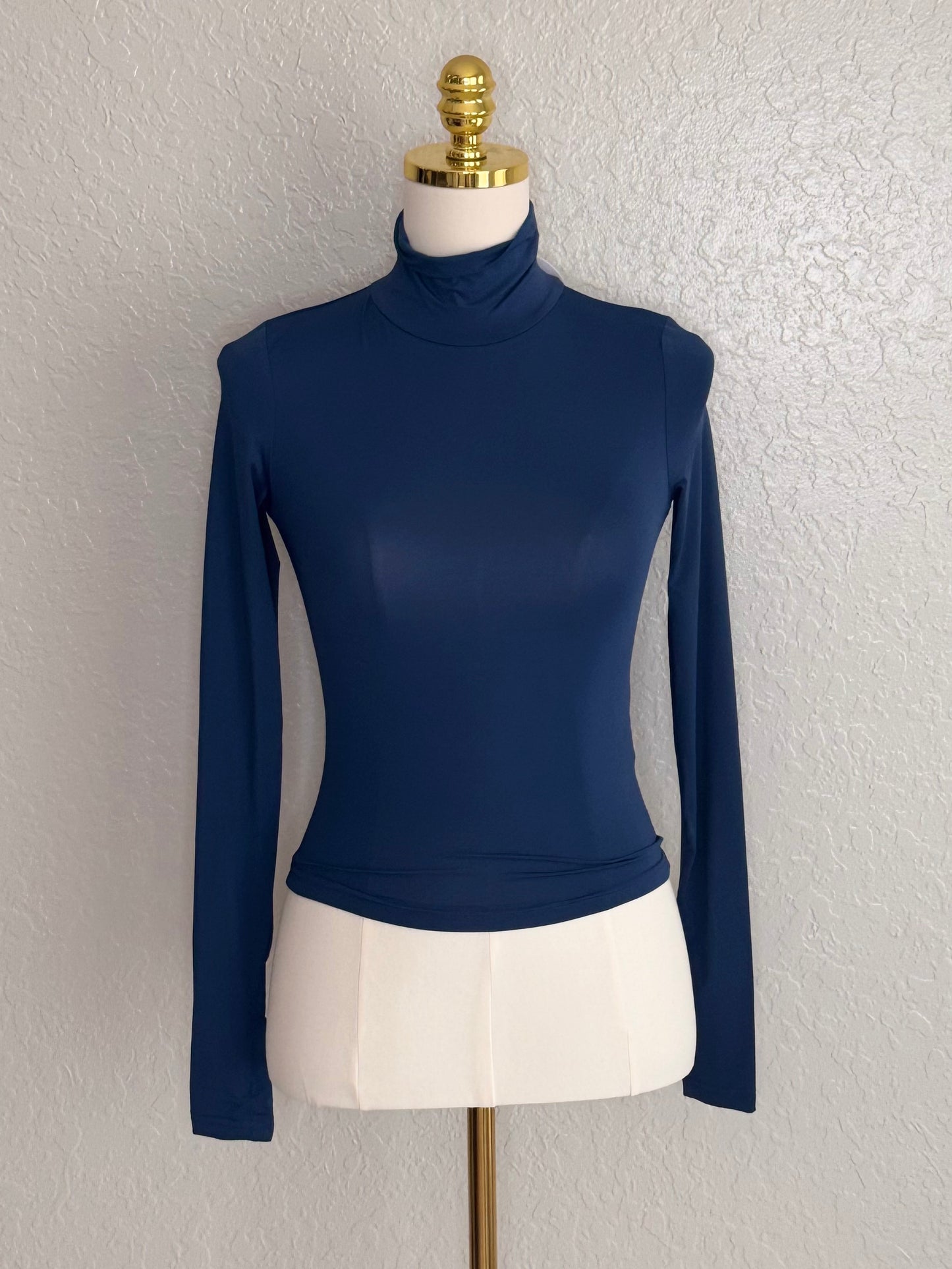 Princess Polly Eco Navy Elysium Turtleneck