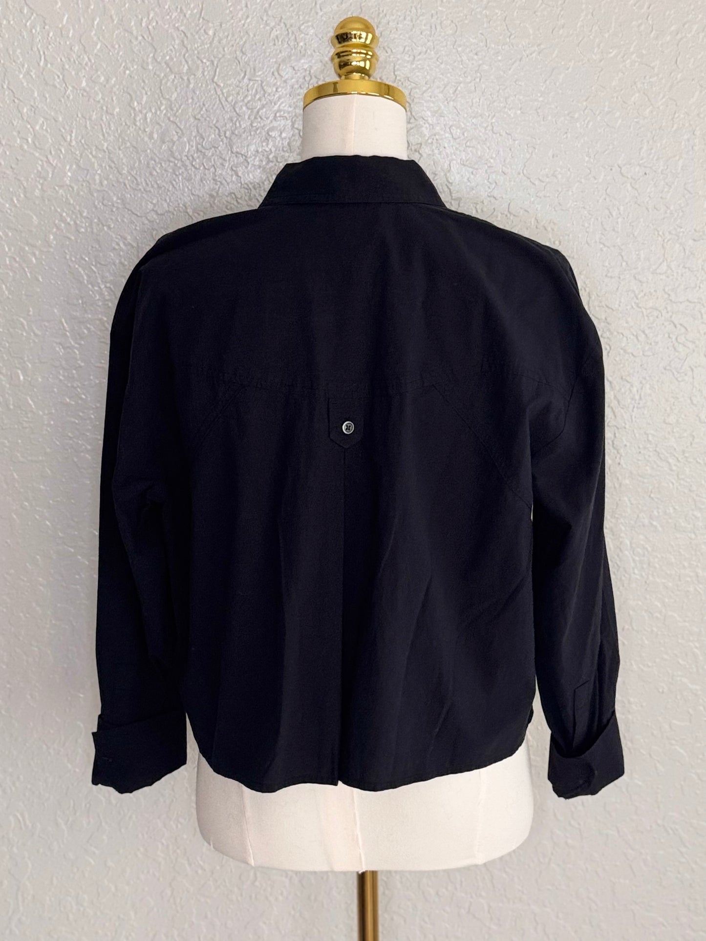 Madewell The Signature Poplin Crop Shirt