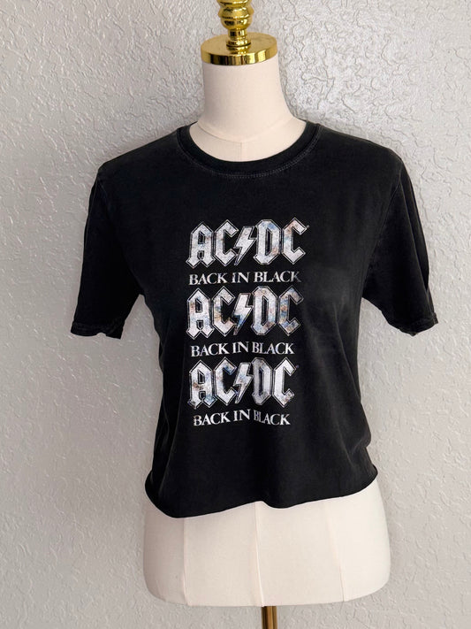 ACDC Crop Top size Small