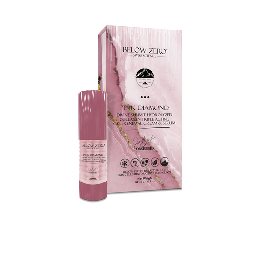 Below Zero Pink Diamond Divine Summit Hydrolyzed Collagen Triple Acting Cell-Renewal Cream & Serum